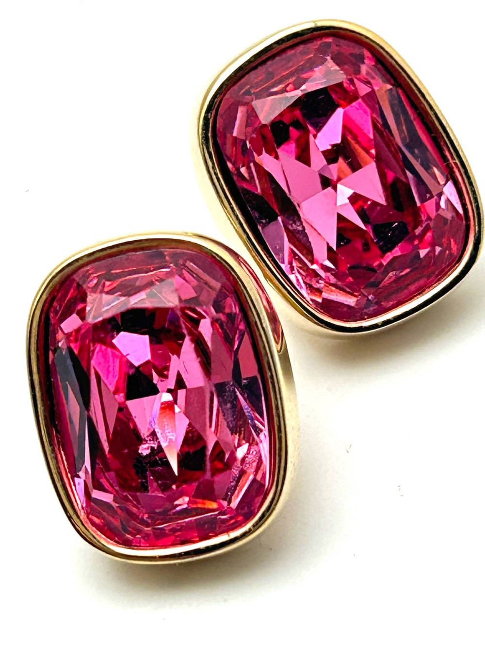 Swarovski Pink Crystal Stud Earrings